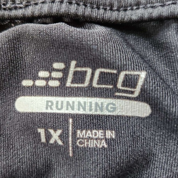BCG Running Shorts Womens 1X‎ Black Athletic Activewear Lined Band Lightweight - Picture 7 of 12
